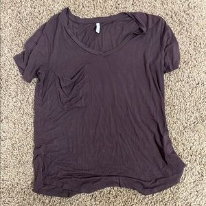Women's V-Neck Pocket Tee - Purple